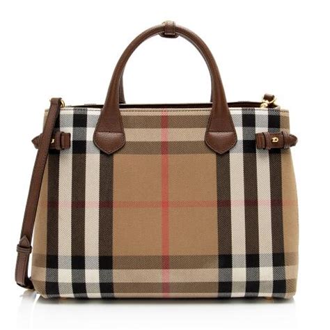 burberry house check banner mini tote bag|Burberry Limited.